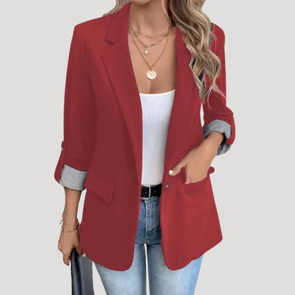 Fitted tailored smart casual blazer for women | Tailored -4