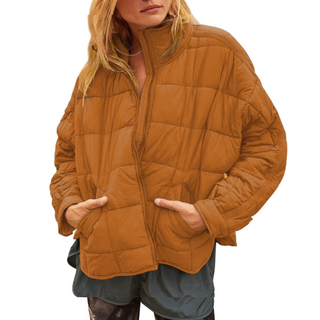 Lightweight compact zip puffer jacket for women | April -6