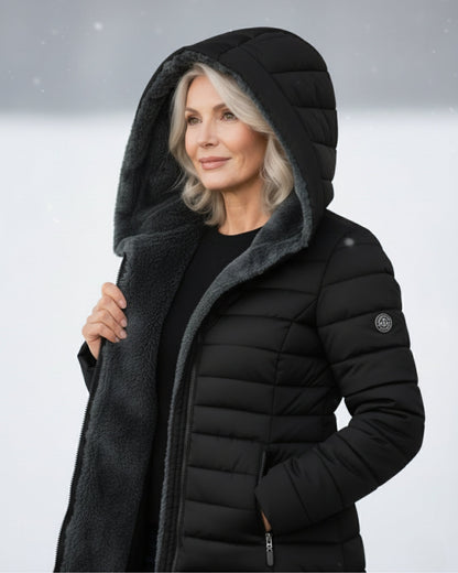 Warm puffer winter coat for women | Olivia -7