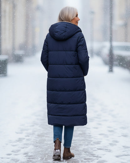 Cosy sherpa hooded winter coat for women | Eleanor -22