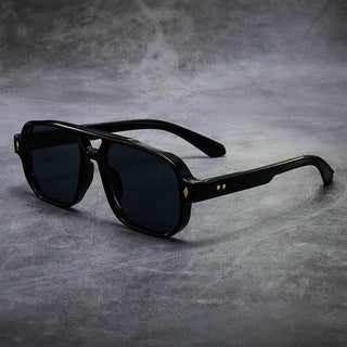 Oversized bold-frame tinted sunglasses for men | Mason -5