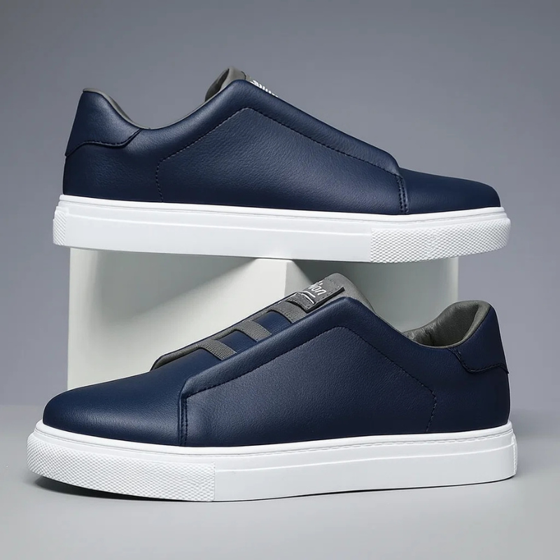 Classic leather casual trainers for men | Chelsea -4