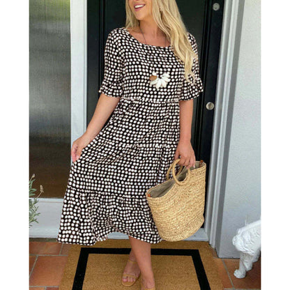 Marielle | Women's Polka Dot Midi Dress