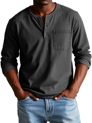 Classic vintage long-sleeve everyday shirt for men | Theodore -7