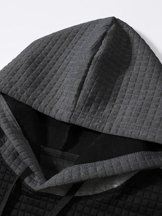 Tavren | Men's Textured Color Block Pullover Hoodie
