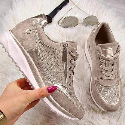 Zip-up orthopaedic everyday trainers for women | Ginette -3