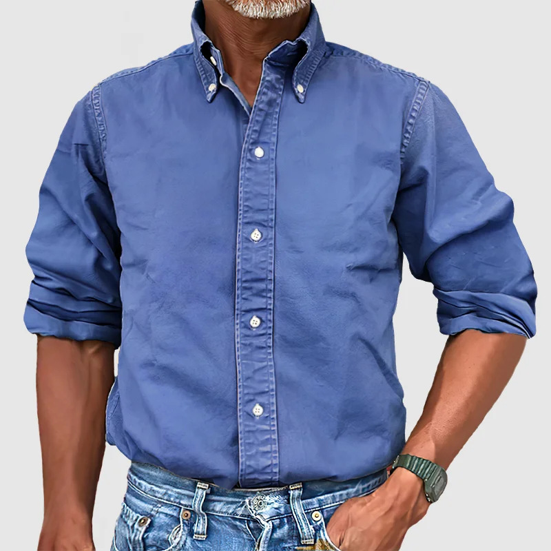 Essential long-sleeve classic everyday shirt for men | Nolan -9