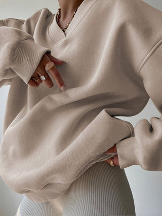 Velora | Women's Half Zip Stand Collar Sweatshirt