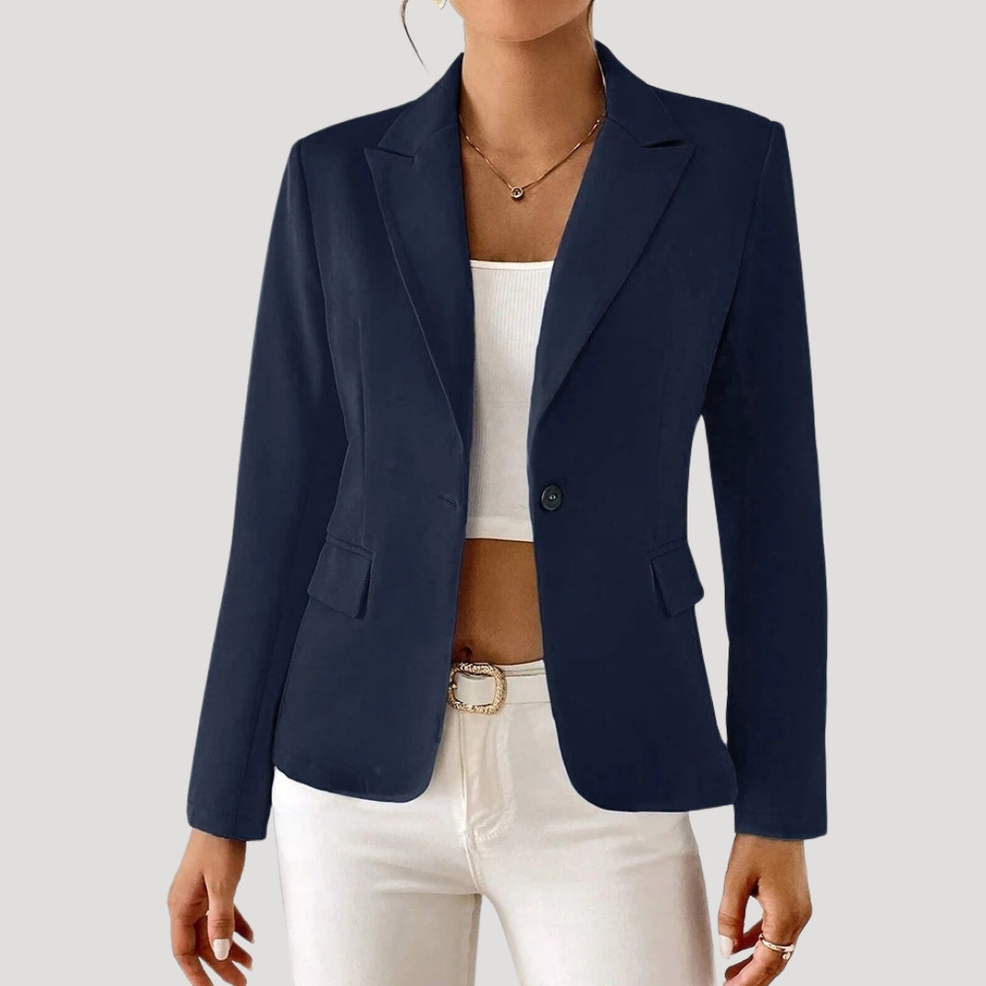 Lightweight fitted smart blazer for women | Summerset -2