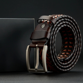 Braided leather everyday belt for men | Legacy -8