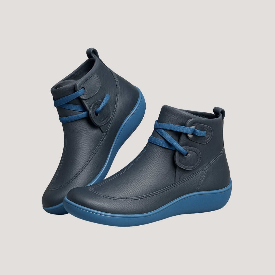Waterproof leather ankle boots for women | Rainwalker -6