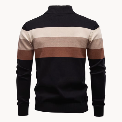 Soft quarter-zip cosy everyday jumper for men | Burk -20
