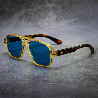 Oversized bold-frame tinted sunglasses for men | Mason -1