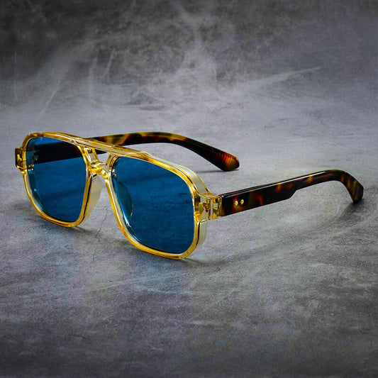 Oversized bold-frame tinted sunglasses for men | Mason -1