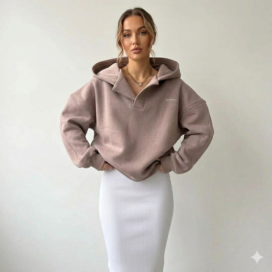 Marisela | Women's Oversized Crossover Hood Hoodie