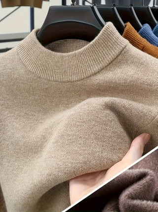Dorian | Men's Mock Neck Slim Fit Knit Sweater