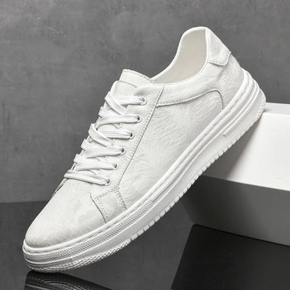 Classic leather stitched everyday trainers for men | Belmont -10