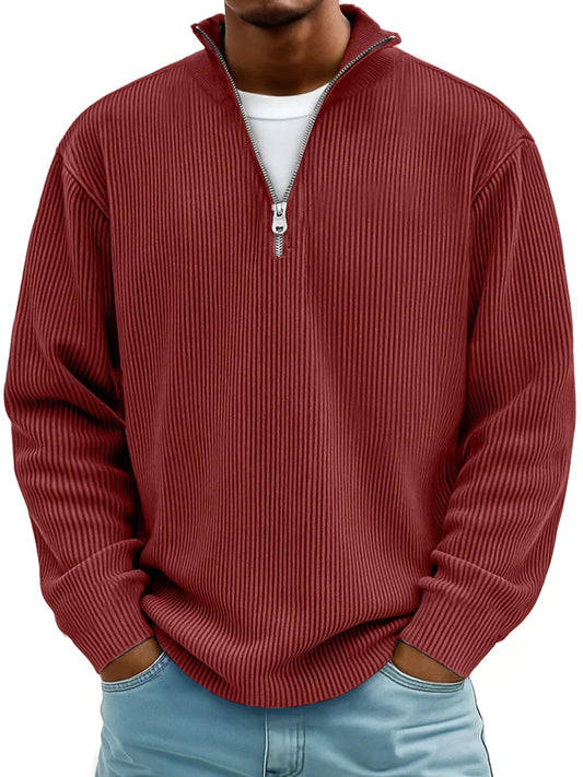 Trendy casual everyday knit pullover for men | Calixto -1