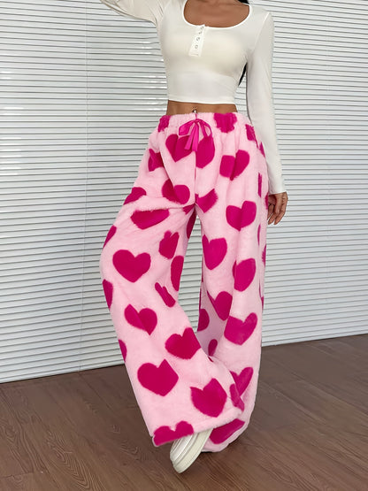 Robyn | Women's Plaid Fleece Wide Leg Sweatpant