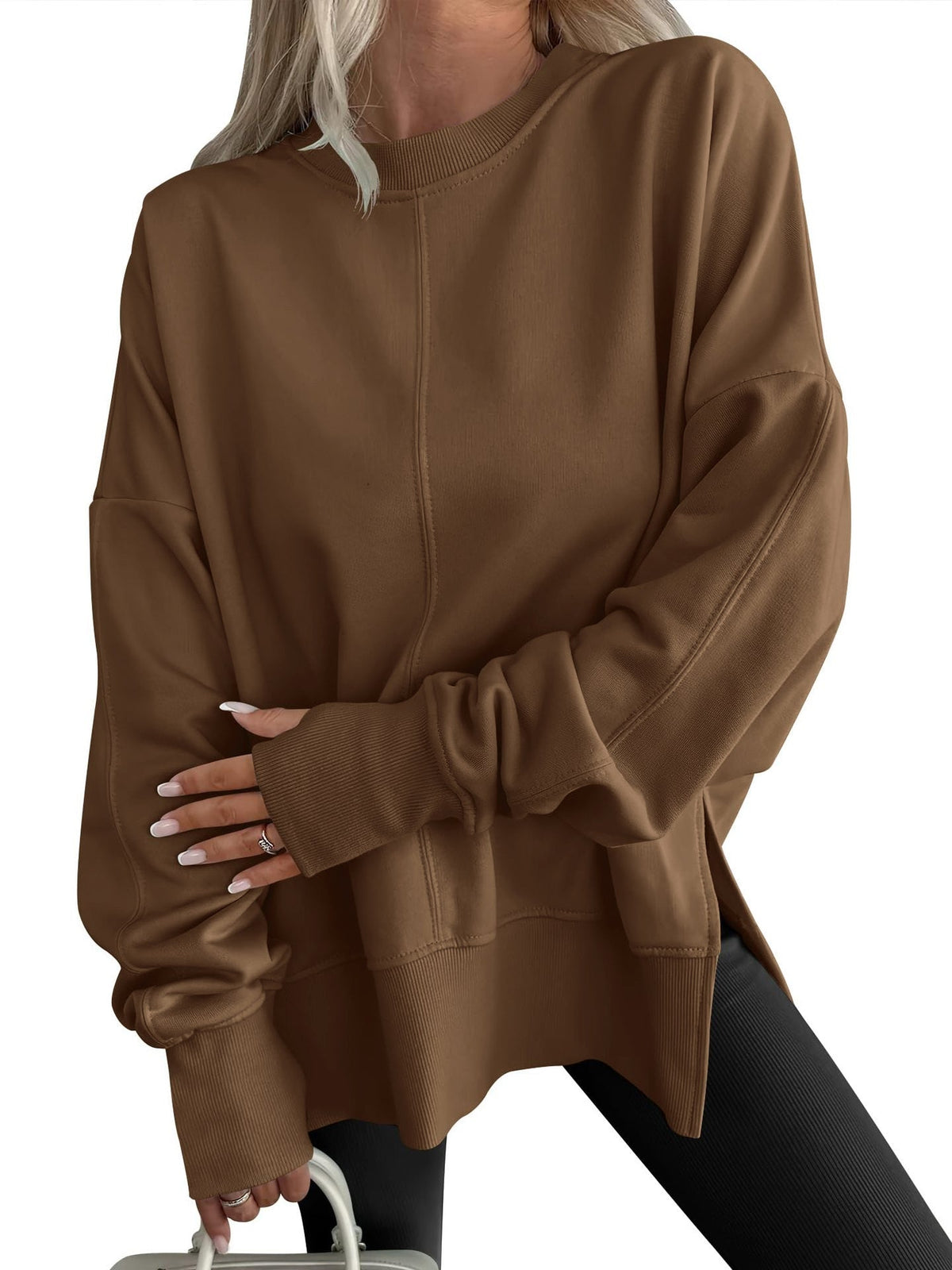 Comfy oversized casual everyday sweatshirt for women | Gwen -5