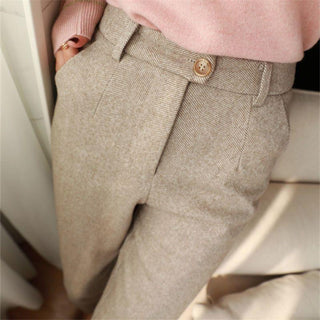 Heritage herringbone tailored smart trousers for men | Heritage -3