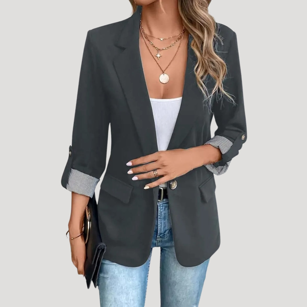 Fitted tailored smart casual blazer for women | Tailored -6