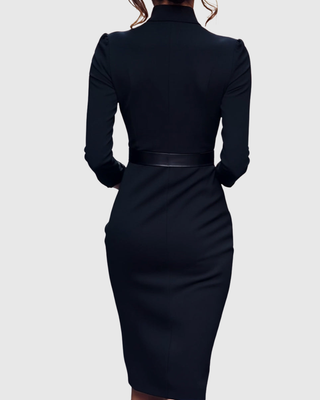 Elegant everyday midi dress for women | Claribel -4