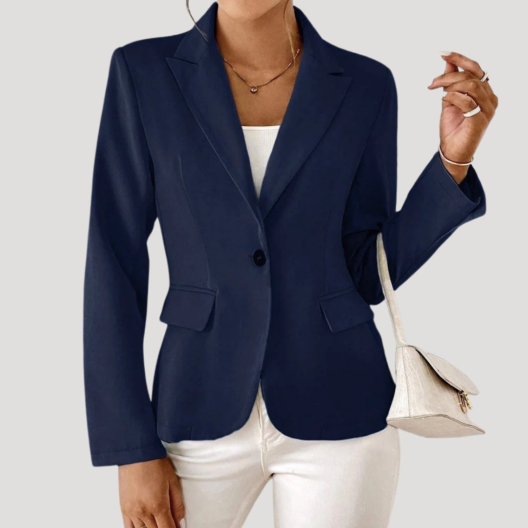 Lightweight fitted smart blazer for women | Summerset -3