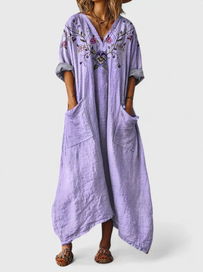 Elegant everyday relaxed dress for women | Mariana -7