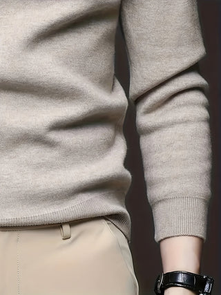 Dorian | Men's Mock Neck Slim Fit Knit Sweater