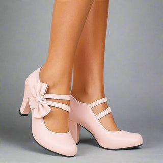 Elegant bow-detail occasion heels for women | Bella -6