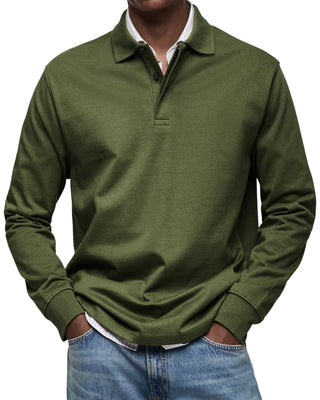 Classic long-sleeve everyday polo shirt for men | Wilson -9