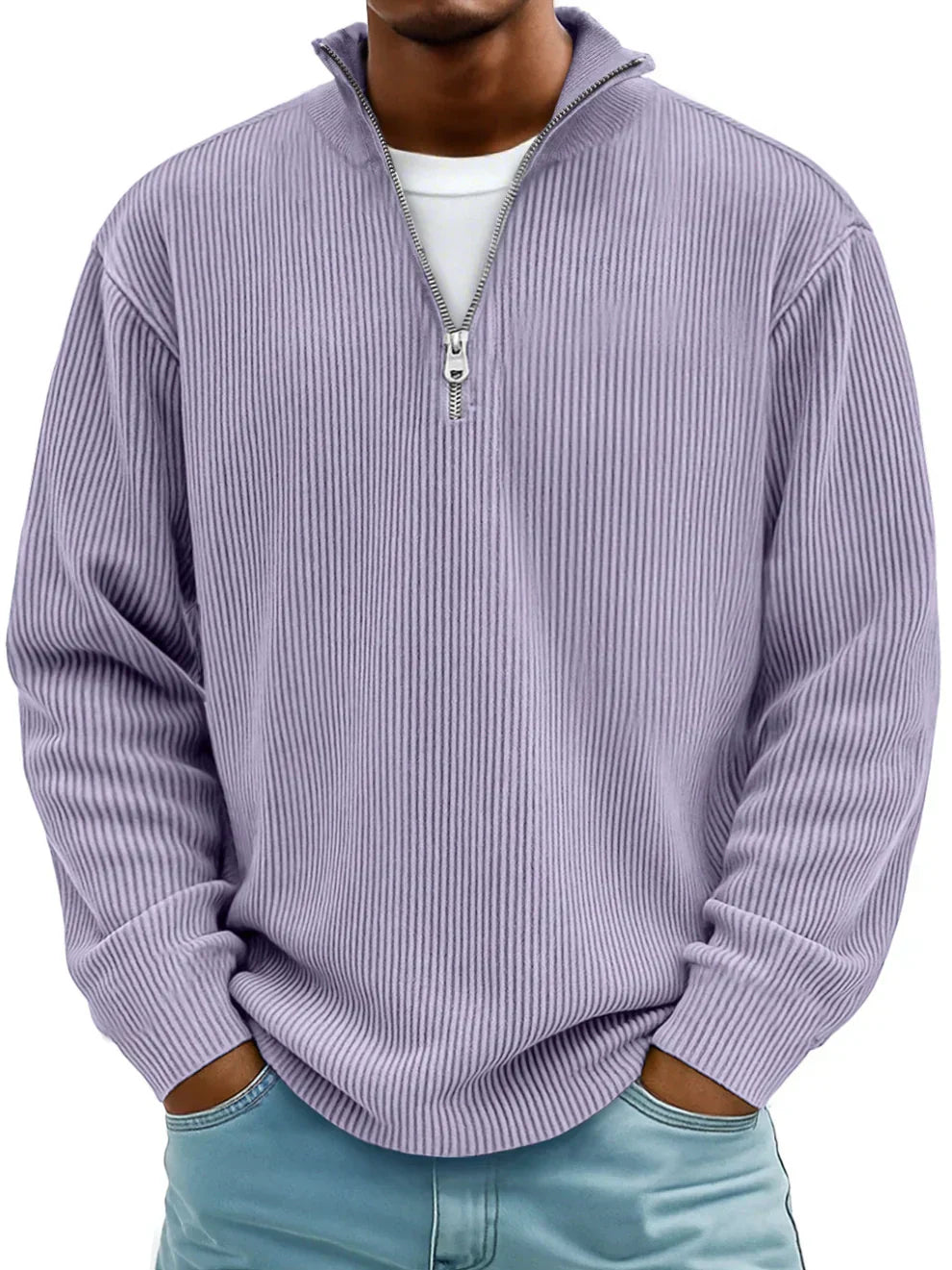 Trendy casual everyday knit pullover for men | Calixto -3