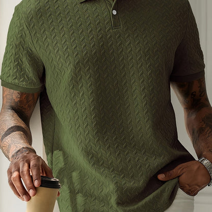 Textured casual everyday polo shirt for men | Ellison -11