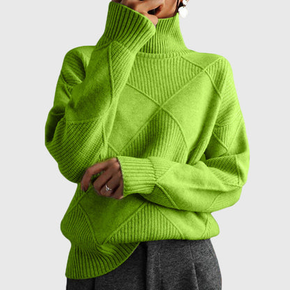 Relaxed cosy turtleneck everyday jumper for women | Lunelle -5