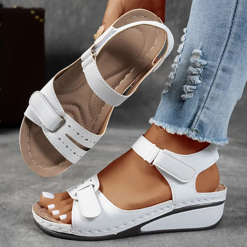 Orthopaedic wedge comfort sandals for women | Clara -6