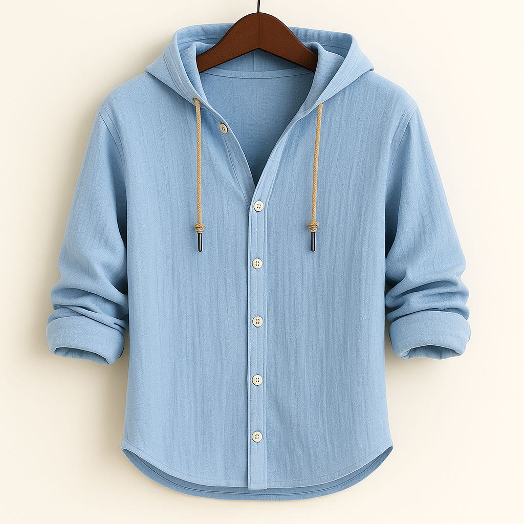 Casual hooded shirt for men | Emerson -1