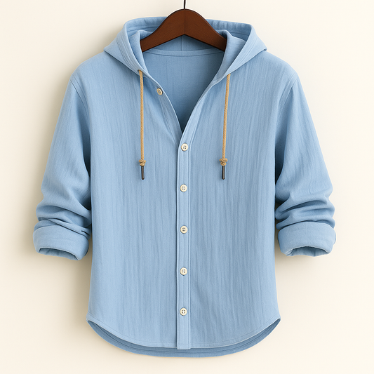 Casual hooded shirt for men | Emerson -1