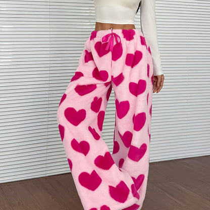 Robyn | Women's Plaid Fleece Wide Leg Sweatpant