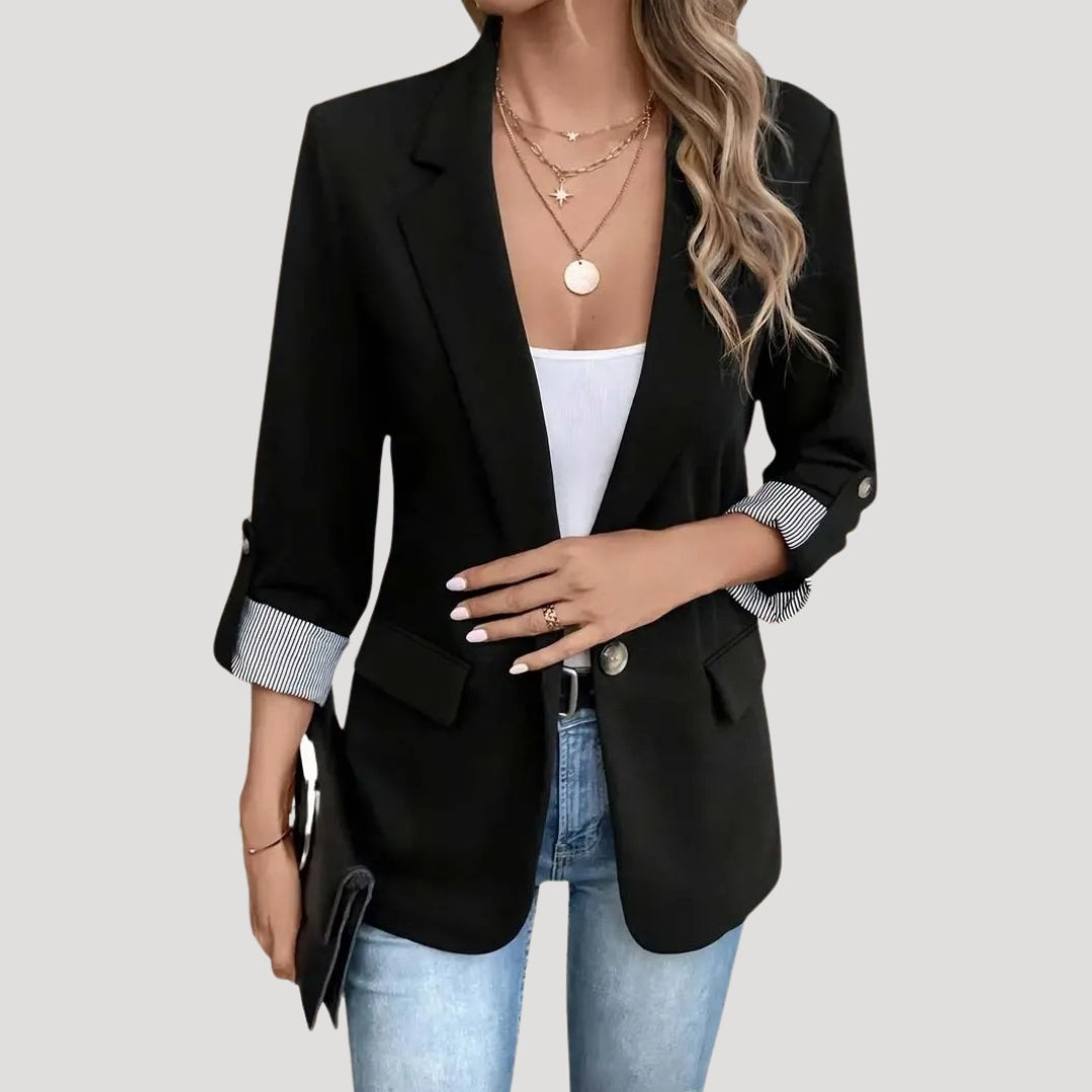Fitted tailored smart casual blazer for women | Tailored -7