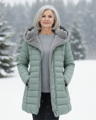Warm puffer winter coat for women | Olivia -10