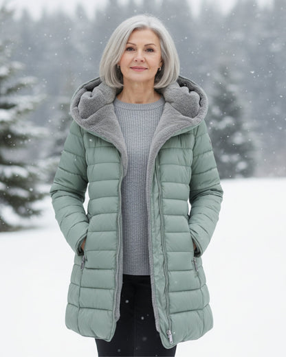 Warm puffer winter coat for women | Olivia -10