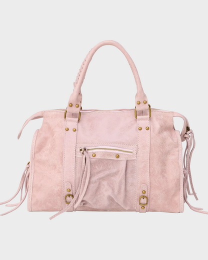Amabel | Women's Leather Tote with Front Pocket