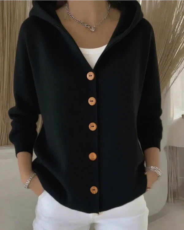 Cosy knit everyday button cardigan for women | Amelia -5