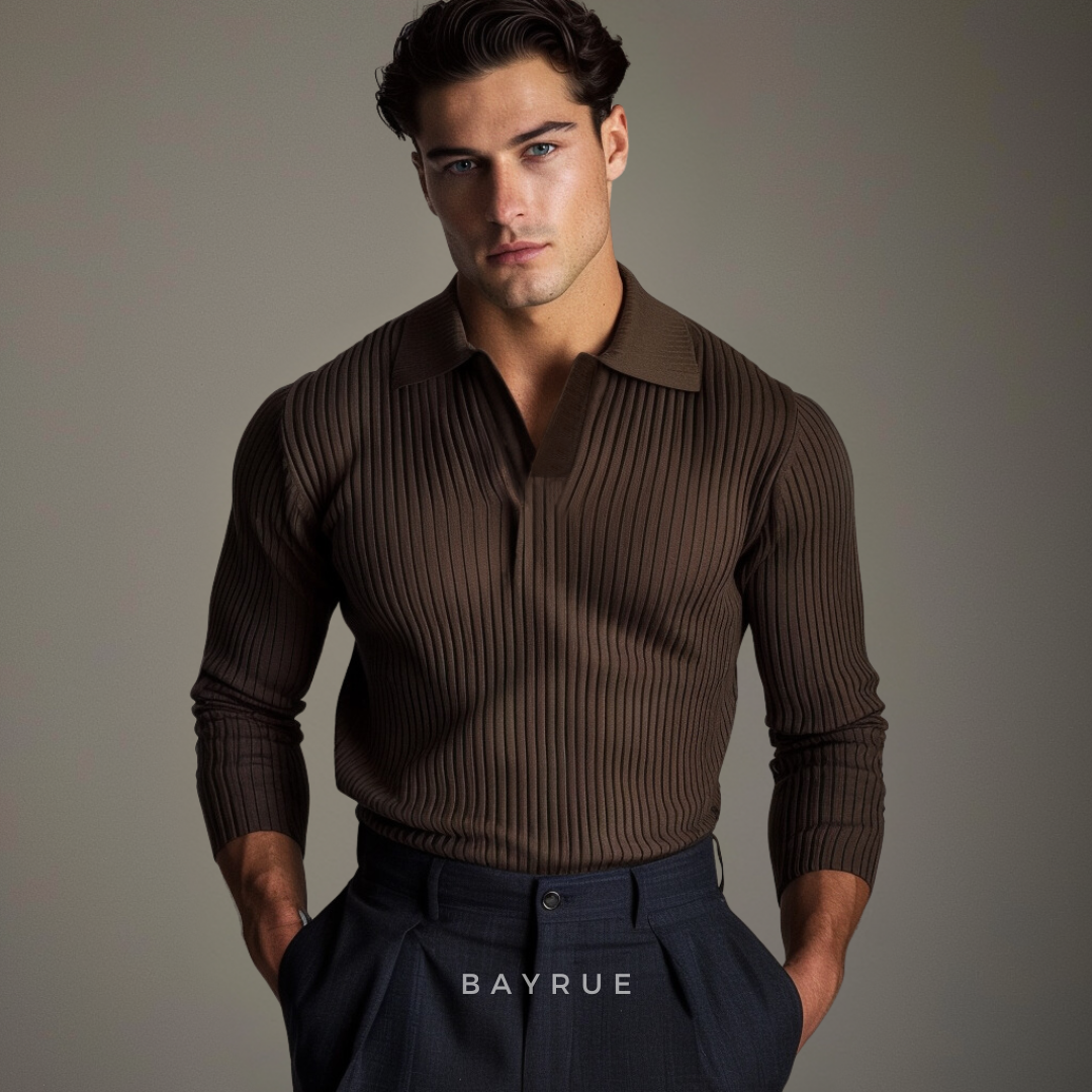 Relaxed open-collar casual shirt for men | Ashford -3