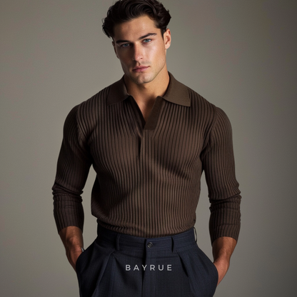 Relaxed open-collar casual shirt for men | Ashford -3