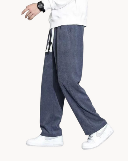 Classic relaxed corduroy casual trousers for men | Cord -1