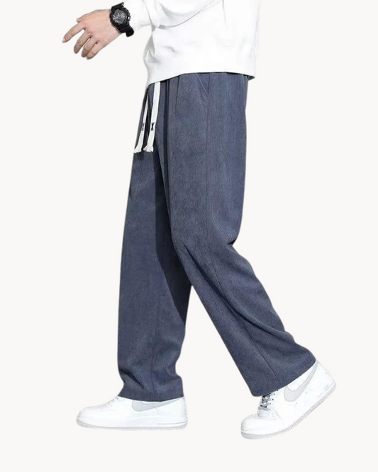 Classic relaxed corduroy casual trousers for men | Cord -1