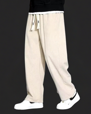 Classic relaxed corduroy casual trousers for men | Cord -3