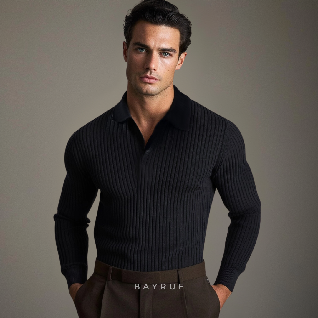 Relaxed open-collar casual shirt for men | Ashford -2